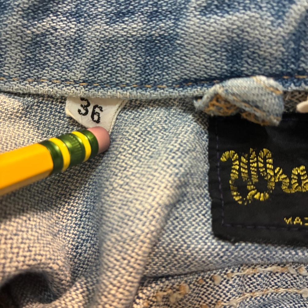 Vtg 70s 80s Wrangler 124MJ Denim USA Made Trucker Jacket Mens 36 Slant Pockets - Picture 5 of 14